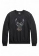 Harley-Davidson Hommes Patina Eagle col rond Sweatshirt - Noir 96491-20VM