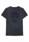 Harley-Davidson Hommes Modal Tonal manches courtes col rond T-Shirt  Washed Blue 30297806