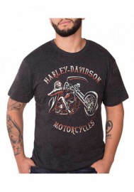 Harley-Davidson Hommes Sidewinder Reaper manches courtes T-Shirt Vintage Noir 30298727