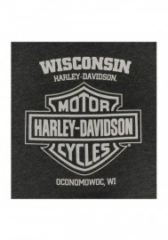Harley-Davidson Hommes Sidewinder Reaper manches courtes T-Shirt Vintage Noir 30298727