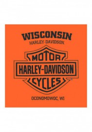 Harley-Davidson Hommes Agile H-D manches courtes col rond T-Shirt Safety Orange 30298719