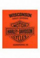 Harley-Davidson Hommes Breeze Racer col rond manches courtes Cotton T-Shirt Orange 30292394