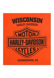 Harley-Davidson Hommes Breeze Racer col rond manches courtes Cotton T-Shirt Orange 30292394