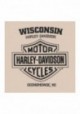 Harley-Davidson Hommes Genuine Trademark col rond manches courtes T-Shirt Tan 30292380