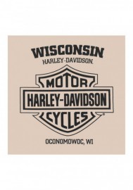 Harley-Davidson Hommes Genuine Trademark col rond manches courtes T-Shirt  Tan 30292380