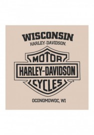 Harley-Davidson Hommes Genuine Trademark col rond manches courtes T-Shirt Tan 30292380