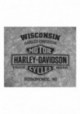 Harley-Davidson Hommes Custom Speed Legend manches courtes Crew Tee Shirt Washed Gray 30297800