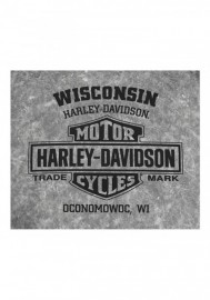 Harley-Davidson Hommes Custom Speed Legend manches courtes Crew Tee Shirt  Washed Gray 30297800