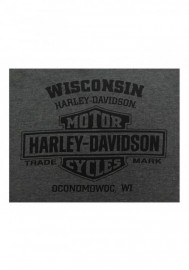 Harley-Davidson Hommes Vintage Pinup manches courtes col rond T-Shirt Washed Noir 30297807
