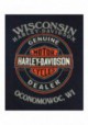 Harley-Davidson Hommes Old Blue Vintage col rond manches courtes T-Shirt Navy Blue R672900078