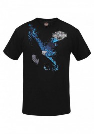 Harley-Davidson Hommes Negative Eagle col rond manches courtes T-Shirt  Noir R002180