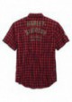 Harley-Davidson Hommes Checked Plaid Slim Fit Woven Shirt  Red 99144-19VM