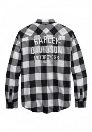 Harley-Davidson Hommes Buffalo Plaid manches longues Casual Slim Shirt 99017-20VM