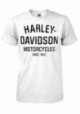 Harley-Davidson Hommes T-Shirt Heritage Distressed manches courtes White 30294029