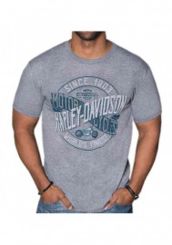 Harley-Davidson Hommes Motorclub manches courtes Tri-Blend T-Shirt - Heather Gray 30292296