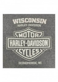 Harley-Davidson Hommes Motorclub manches courtes Tri-Blend T-Shirt - Heather Gray 30292296