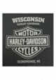 Harley-Davidson Hommes Wingspan Eagle col rond manches courtes Tee Shirt - Charcoal 30292402