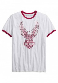 Harley-Davidson Hommes Retro Eagle Logo Slim Fit manches courtes Tee Shirt 99212-19VM