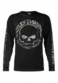 Harley-Davidson Hommes Shirt Hand Made Willie G Skull manches longues 30294032