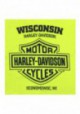 Harley-Davidson Hommes Motor Journey manches longues Chest Pocket Shirt  Safety Green 30292335