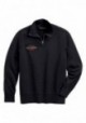 Harley-Davidson Hommes Felt Letter 1/4-Zip Slim Fit Pullover  Noir 99289-19VM