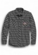 Harley-Davidson Hommes B&S Logo Plaid manches longues Woven Shirt 96450-20VM