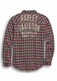 Harley-Davidson Hommes Since 1903 Plaid manches longues Woven Shirt 96449-20VM
