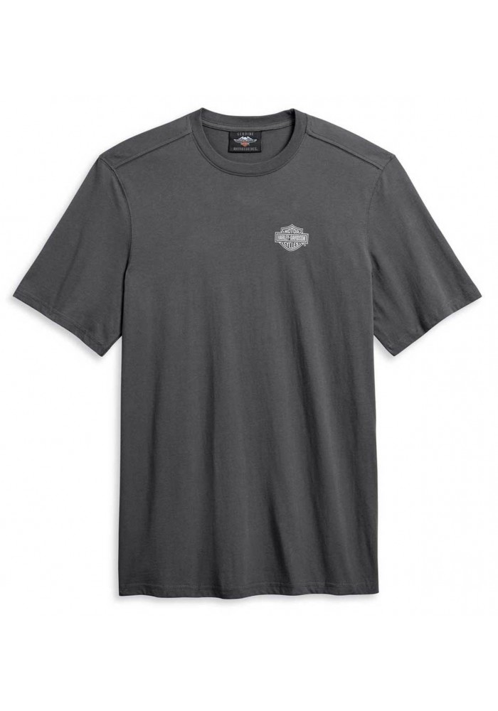 Harley-Davidson Hommes Heritage Eagle manches courtes T-Shirt  Gray 96037-20VM