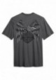 Harley-Davidson Hommes Heritage Eagle manches courtes T-Shirt  Gray 96037-20VM