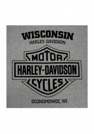 Harley-Davidson Hommes Rampage manches courtes Tri-Blend T-Shirt Premium Heather 30297448