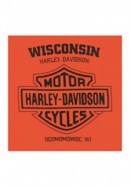 Harley-Davidson Hommes Fast Lane Chest Pocket manches courtes T-Shirt - Orange 30297451