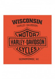 Harley-Davidson Hommes Fast Lane Chest Pocket manches courtes T-Shirt - Orange 30297451