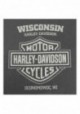 Harley-Davidson Hommes Grand Jolt B&S Chest Pocket manches courtes T-Shirt  Charcoal 30297452