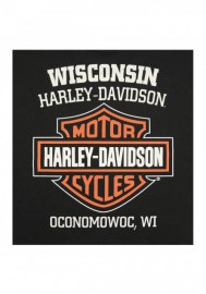 Harley-Davidson Hommes Bar & Shield Logo Chest Pocket manches courtes T-Shirt  Noir 30290027