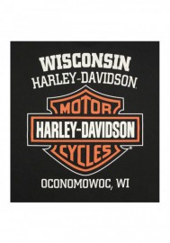 Harley-Davidson Hommes Bar & Shield Logo Chest Pocket manches courtes T-Shirt Noir 30290027
