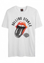 Harley-Davidson Hommes Rolling Stones Tire Tread manches courtes Crew Tee Shirt - White 30298909