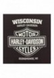 Harley-Davidson Hommes Gritty B&S Chest Pocket manches courtes Tee Shirt - Dark Brown 30292320