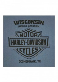 Harley-Davidson Hommes Speedshift manches longues col rond Cotton Shirt  Indigo 30292332
