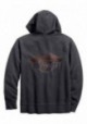 Harley-Davidson Hommes Eagle Logo Slim Fit Zippered Sweat à capuche  STee Shirtl Gray 99089-18VM