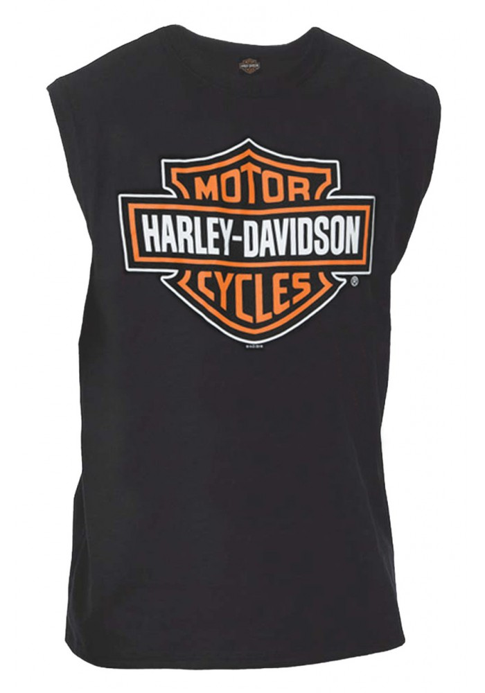 Harley-Davidson Hommes Classic Bar & Shield Logo Sleeveless Muscle Tee Shirt Noir 30298700