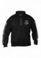 Harley-Davidson Hommes Lightning Crest 1/4 Zip Cadet Pullover Sweatshirt  Noir 30293887