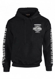 Harley-Davidson Hommes Lightning Crest Pullover à capuche Sweatshirt  Noir 30299600