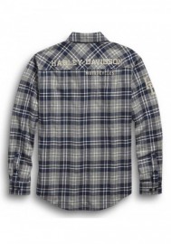 Harley-Davidson Hommes Printed Graphic Plaid manches longues Shirt 96452-20VM