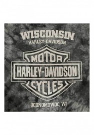 Harley-Davidson Hommes Catalyst Skull & Bones manches courtes T-Shirt Noir Wash 30297428