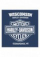 Harley-Davidson Hommes Gliding Eagle manches courtes col rond T-Shirt Harbor Blue 30297429