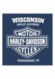 Harley-Davidson Hommes Gliding Eagle manches courtes col rond T-Shirt  Harbor Blue 30297429