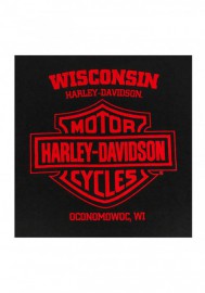 Harley-Davidson Hommes Shield Rush manches longues Chest Pocket Shirt - Noir 30297461