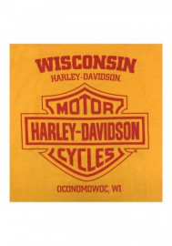 Harley-Davidson Hommes Affiliate Retro manches courtes col rond T-Shirt - Gold 30298731