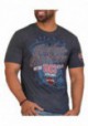 Harley-Davidson Hommes Speak Easy Poly-Blend manches courtes T-Shirt  Heather Navy 30298741