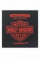 Harley-Davidson Hommes Higher Power V-Neck manches courtes T-Shirt Heather Navy 30298735